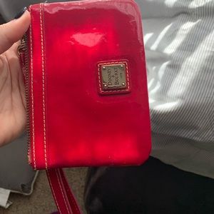 Dooney & Burke patent leather wristlet